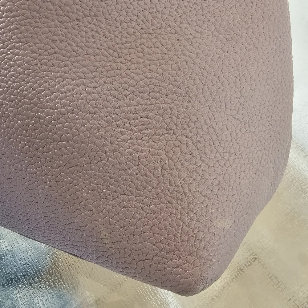 Dooney & Bourke Taupe & Brown Pebble Grain Leather Shoulder Bag